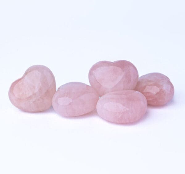 Rose Quartz heart Puff